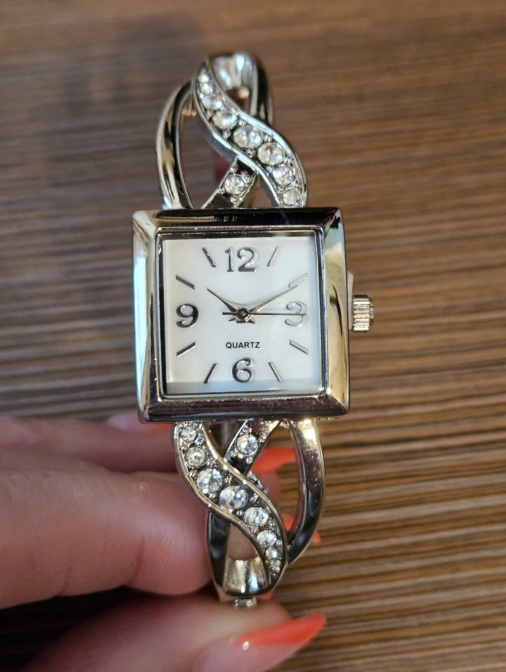 Avon Silver Watch Bangle Bracelet